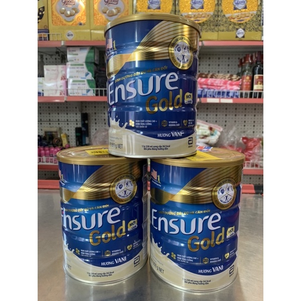 Sữa Ensure Gold Hương Vani lon 400g va 850g [ Date Luôn Mới ]