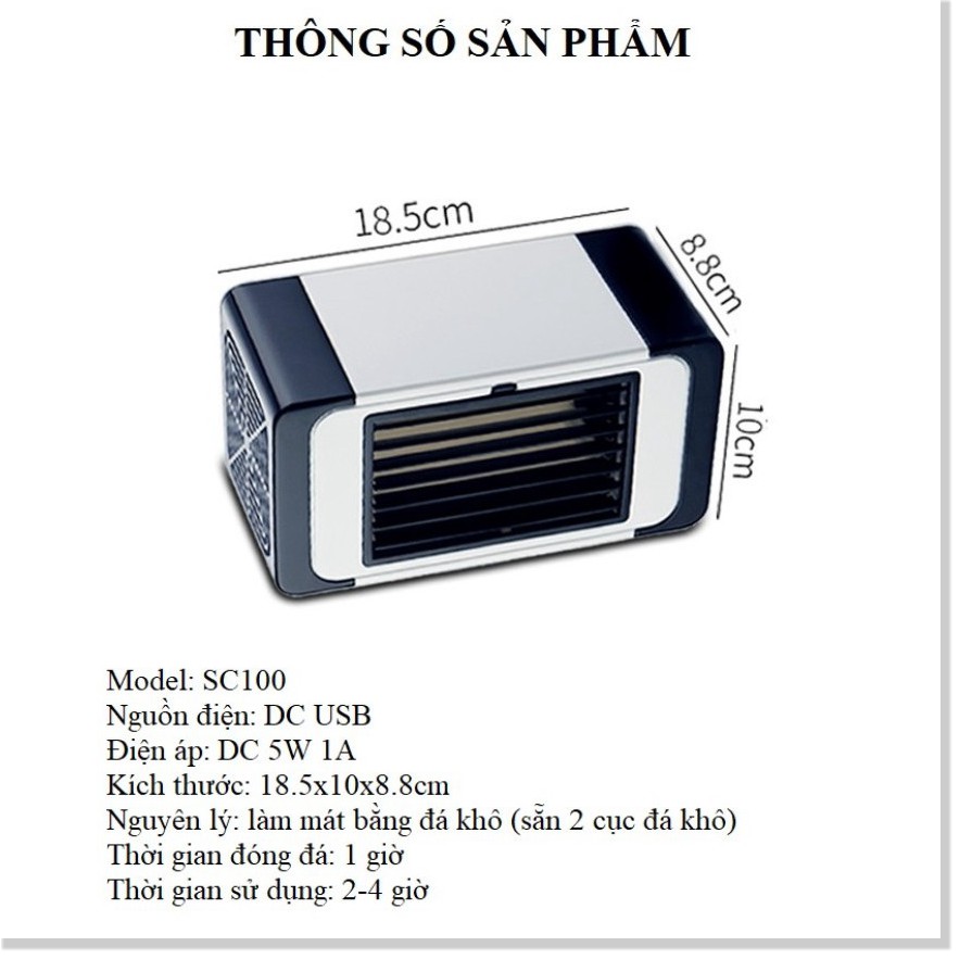 Quạt mini làm mát điều chỉnh hướng gió Refreshing để bàn Công Nghệ Nhật Bản