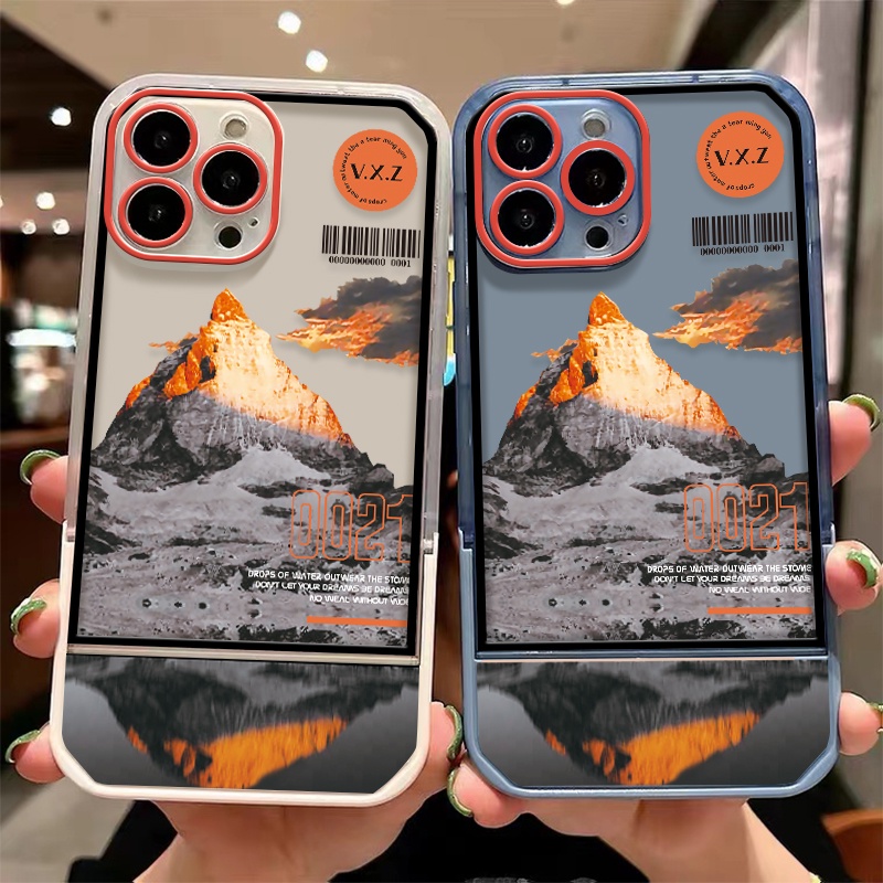 Ốp Điện Thoại TPU Mềm Trong Suốt Có Giá Đỡ Cho Iphone 7 8 Plus X XS Max XR 11 12 13 Pro Max 6 6S