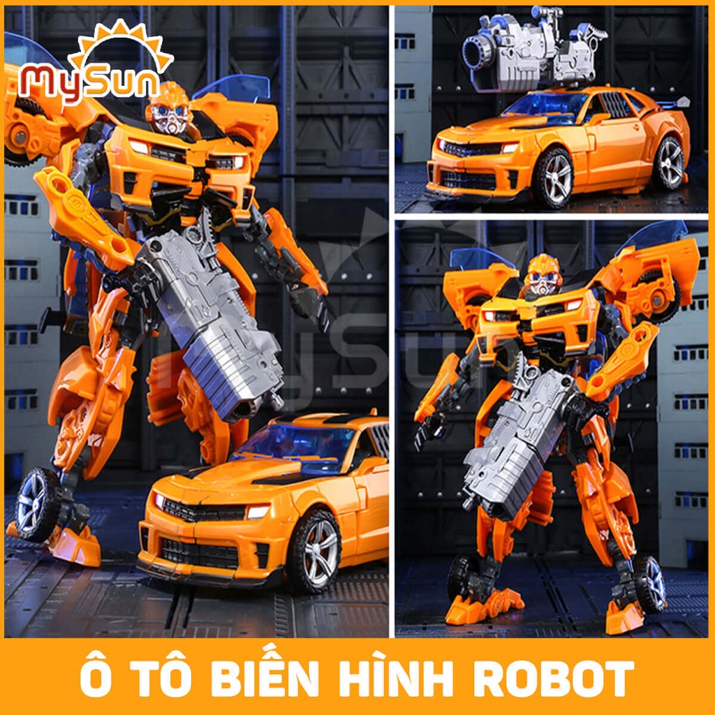 Đồ chơi xe ô tô biến hình robot người máy Transformer Optimus Prime, Bumblebee - MySun