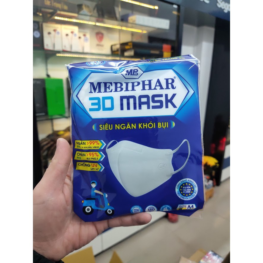 KHẨU TRANG MEBIPHAR 3D MASK 5 CHIẾC/GÓI NGƯỜI LỚN