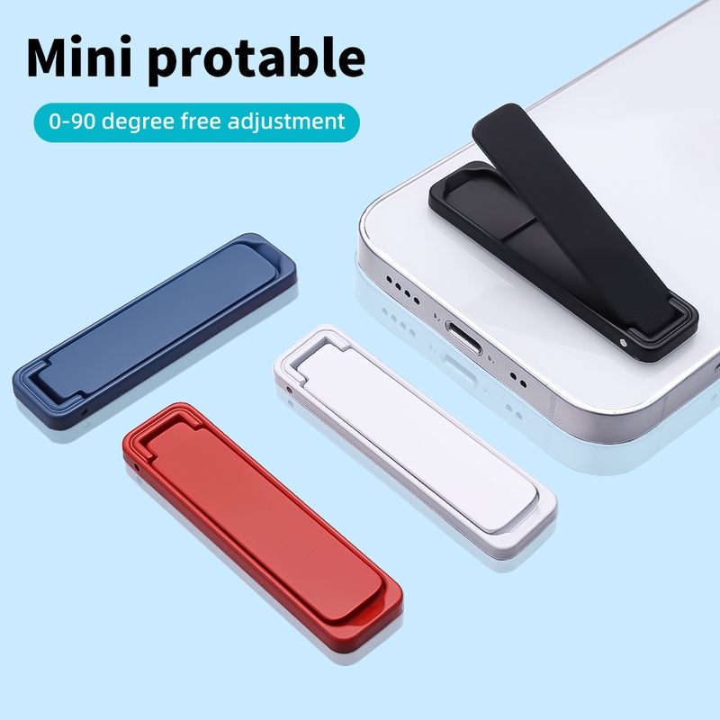 Giá Đỡ Điện Thoại Bằng Kim Loại Nắp Lật Siêu Mỏng Để Bàn Gấp Gọn Tiện Dụng