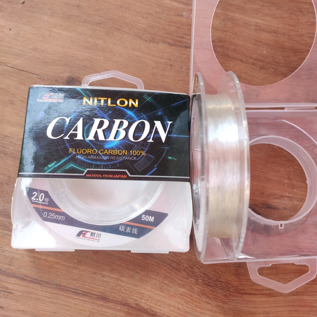 cước câu thẻo FC FLUOROCARBON 50m  hàng xịn  janpan tàng hình