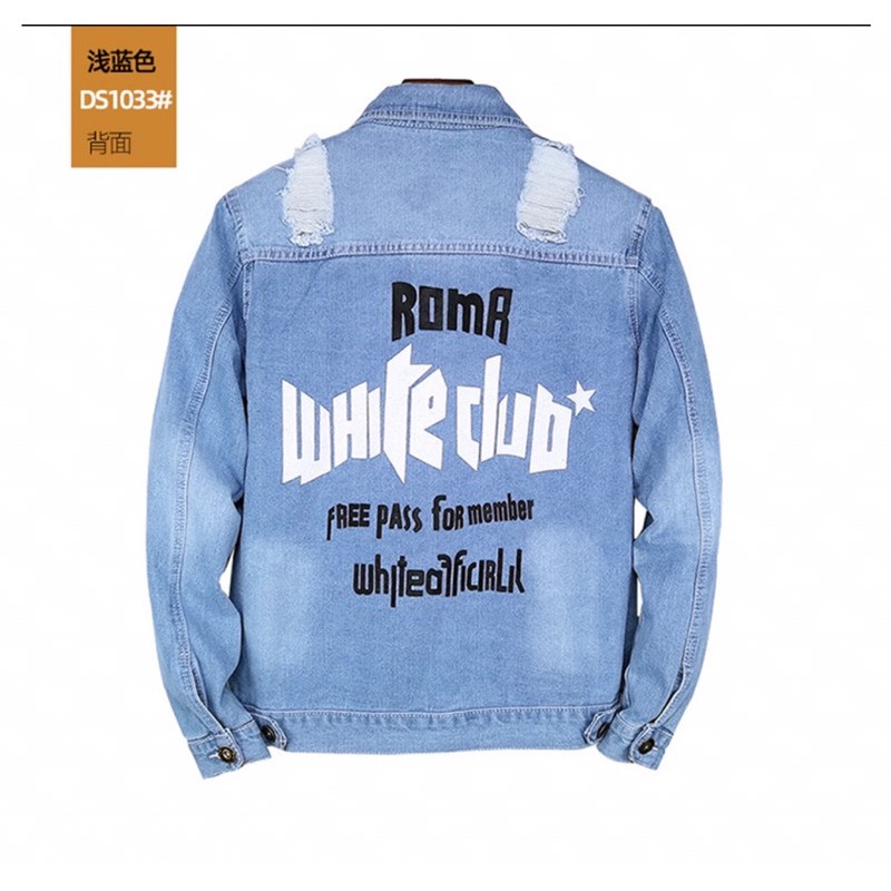 áo khoác jeans nam hàng quảng châu loại 1 - Hàng mới về
