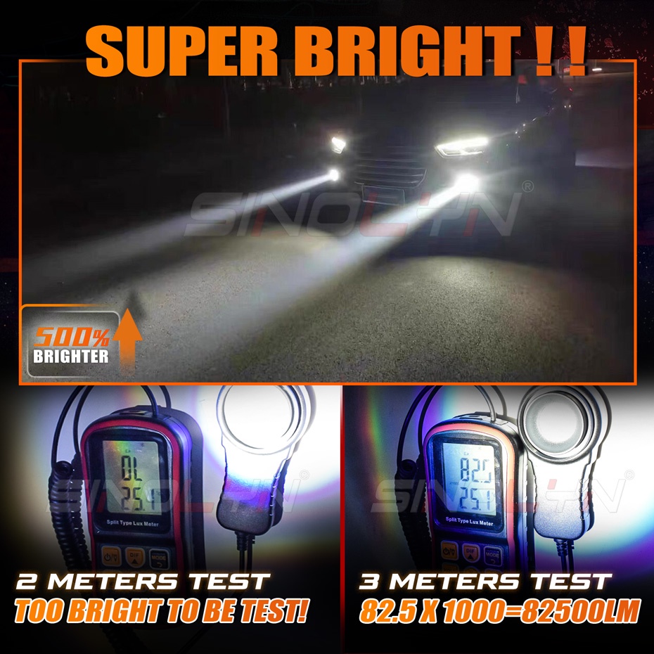 Đèn LED Sương Mù Siêu Sáng 82500LM Chống Thấm Nước Chuyên Dụng Cho Xe Hơi