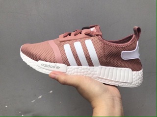 Giày NMD trắng xanh