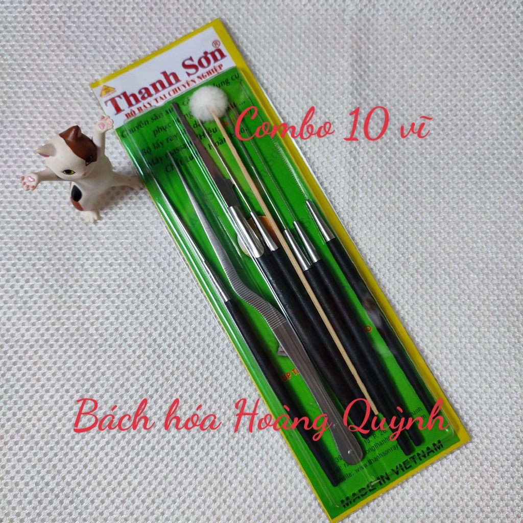 Combo 10 bộ lấy ráy tai 8 món Thanh Sơn