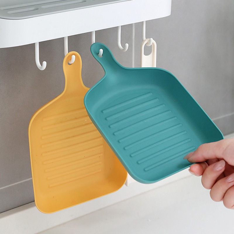 Dĩa đựng thức ăn/trái cây/bánh kẹo hình chảo có tay cầm 22x14cm