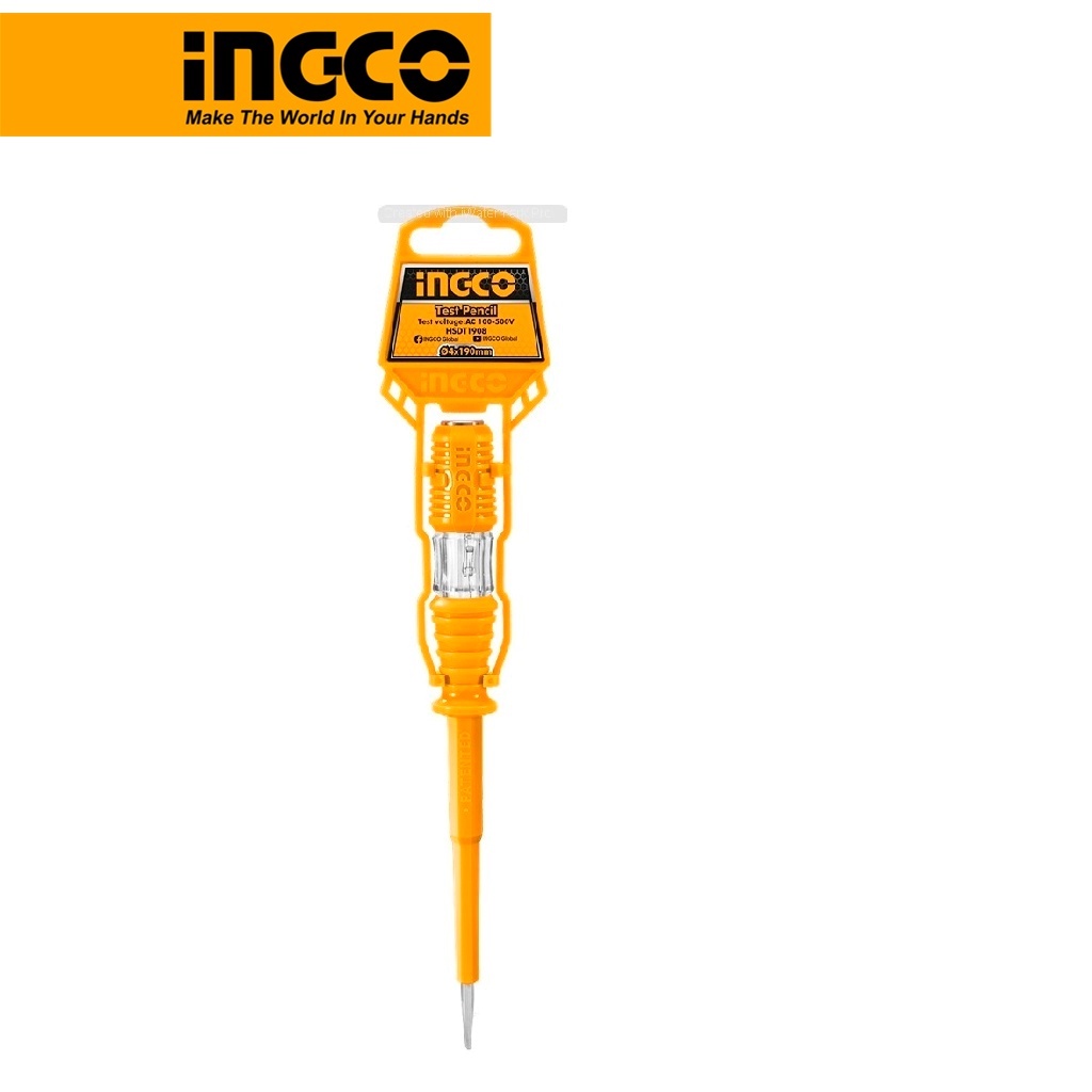 Bút thử điện loại vừa 19cm INGCO HSDT1908