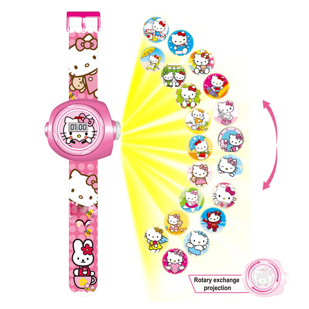 Đồng Hồ Chiếu Hình Công Chúa Disney Người Nhện Cho Trẻ Mẫu Giáo