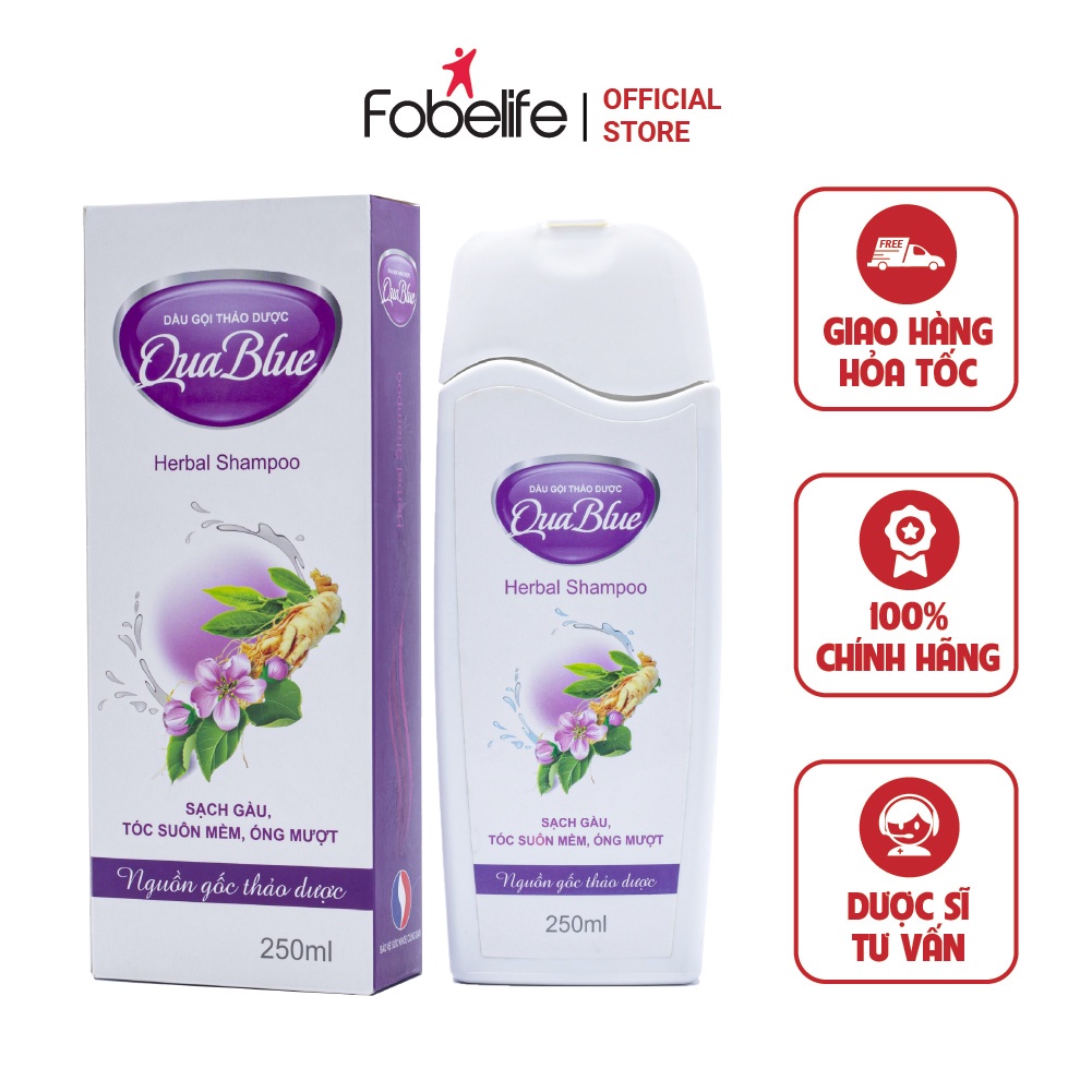 Dầu Gội Thảo Dược Sạch Gàu Quablue Fobe- Chai 250ml