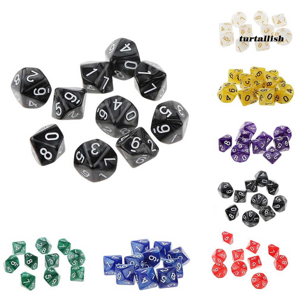 10 Xúc Xắc Nhiều Mặt Trpg Chơi Game Trpg