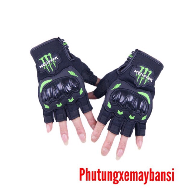 Găng tay phượt hở ngón Monter