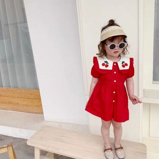 Váy công chúa sọc ca rô bé gái