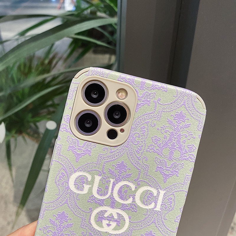 Ốp điện thoại họa tiết hoa & logo Gucci sang trọng cho iPhone 12 Pro Max Mini 11 Pro Max X XS XR XS Max SE 2020 8 8Plus 7 7Plus 6 6S Plus