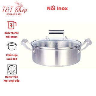 Nồi Inox Liolux - Chất Liệu Inox 304 Cao Cấp, Công Nghệ 3 Lớp Kim Loại Liền Thân, Sử Dụng Trên Mọi Loại Bếp