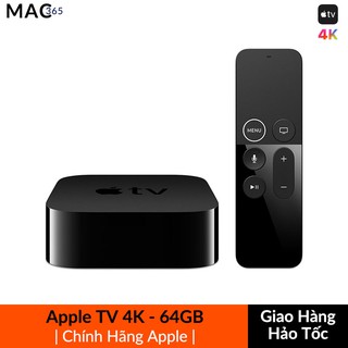 | Chính Hãng Apple | Apple TV 4K Gen 5 Dung Lượng 64GB / Thiết Kế Nhỏ Gọn/  Vi Xử xý A10X Mạnh Mẻ, Ram 3G/ Chuẩn 4k, HDR