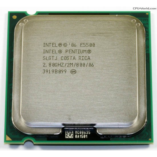 Bộ xử lý Intel® Pentium® E5500 (2M bộ nhớ đệm, 2,80 GHz, 800 MHz FSB) đã sử dụng TC Việt - TC Viet