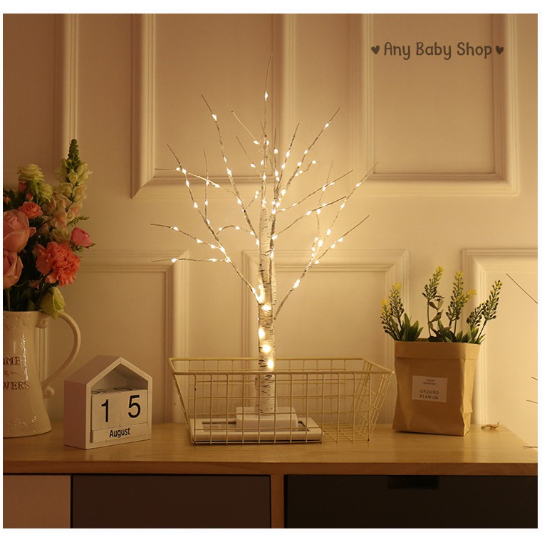 Đèn led hình cây Bạch Dương decor phòng,quán Coffee,trang trí Noel siêu lung linh với 4 dạng kích thước❣❣
