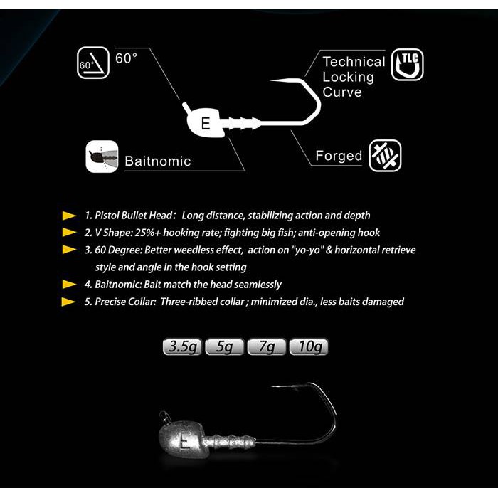 Lưỡi móc mồi mềm chất lượng cao Bankotsu HKN Fishing