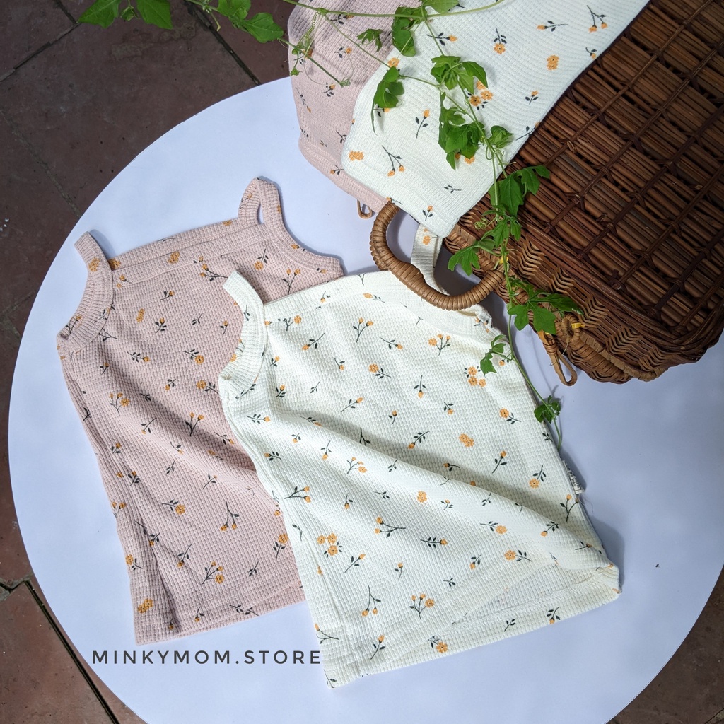 [PEEKABOO] BỘ ĐỒ 2 DÂY HOA NHÍ DỄ THƯƠNG CHO BÉ GÁI