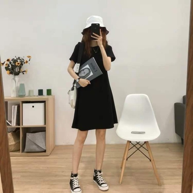 ĐẦM SUÔNG XÒE OVERSIZE NGẮN TAY- FORM RỘNG THOẢI MÁI DỄ THƯƠNG - YSTORE