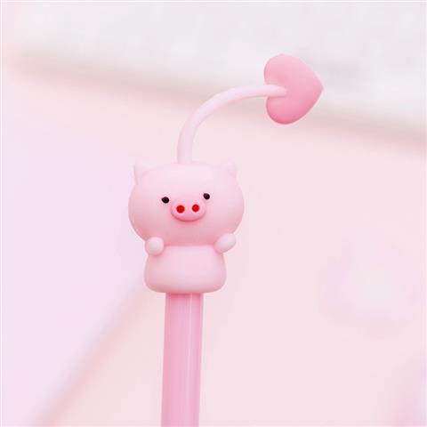 Bút Bi Ngòi 0.5mm Mực Đen Kiểu Dáng Hoạt Hình Dễ Thương Cho Học Sinh