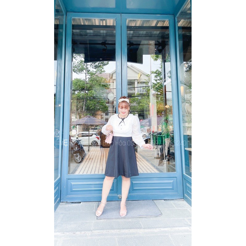 #BIGSIZE ĐẦM CỔ THÂN PHỐI BÈO | BigBuy360 - bigbuy360.vn