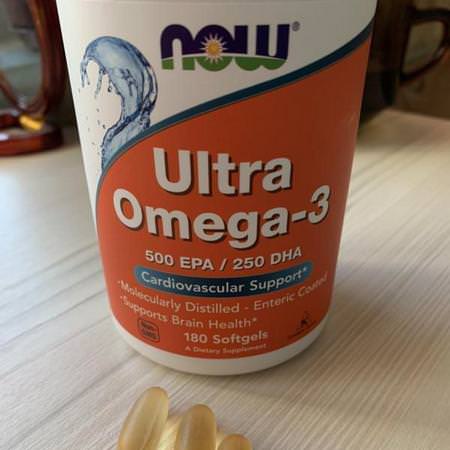 Omega 3 | now ultra omega 3 500 EPA  250 DHA  bổ  nhập mỹ- chính hãng - chất lượng cao
