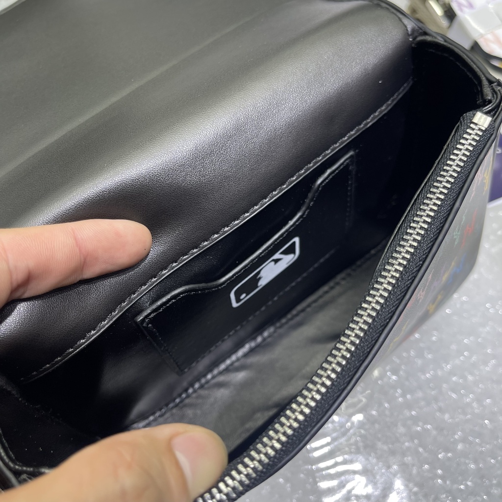 ✅  Túi DA MLB Mini Rainbow Monogram Hoodie Bag 32BGPC111-50L  / 32BGPC111-50I HÀNG CHUẨN 1:1