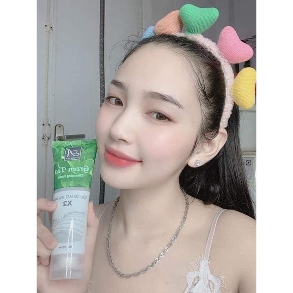 Sữa Rửa Mặt Trà Xanh X2 A Cosmetics , Sữa rửa mặt Green Tea X2, Sữa rửa mặt A Cosmetics Phương Anh