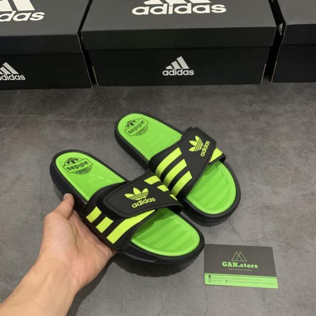 11.11 Real Dép Adidás Adissage Xanh Đen ️🥇 . NEW new . .new * 2021 " ^ 𝄪 * ◦ ‣ ^ : : _ :