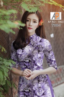 Vải áo dài 3D 
