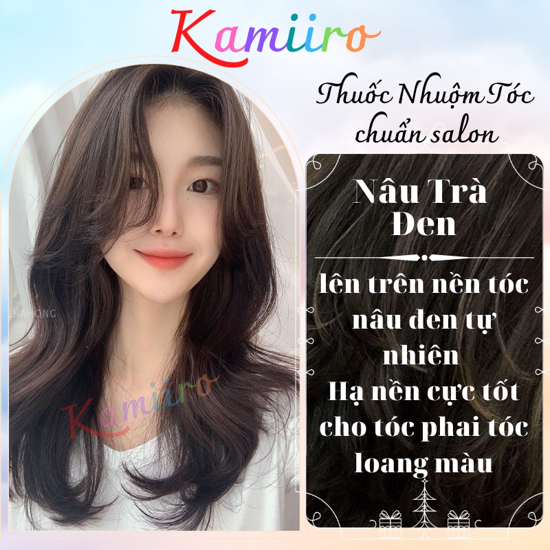 Thuốc nhuộm tóc NÂU TRÀ ĐEN KAMIIRO CHUẨN SALON