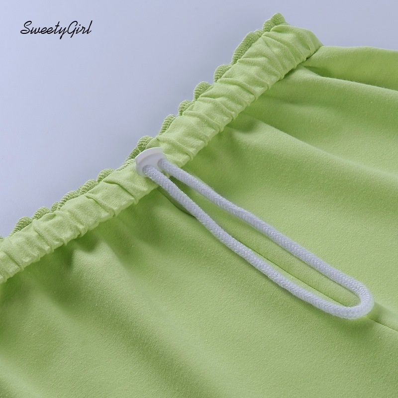 Quần Short Thể Thao Lưng Cao Co Giãn Màu Trơn Thời Trang Cho Nữ