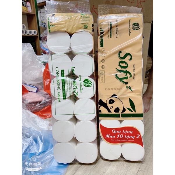 Giấy vệ sinh sofy bịch 12 cuộn siêu dai giá rẻ , giấy cuộn vệ sinh giá sỉ