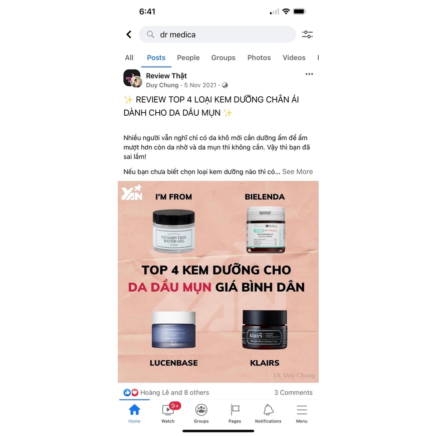 Kem chống mụn trứng cá Bieledna Dr Medica Acne Day/Night Cream 50ml