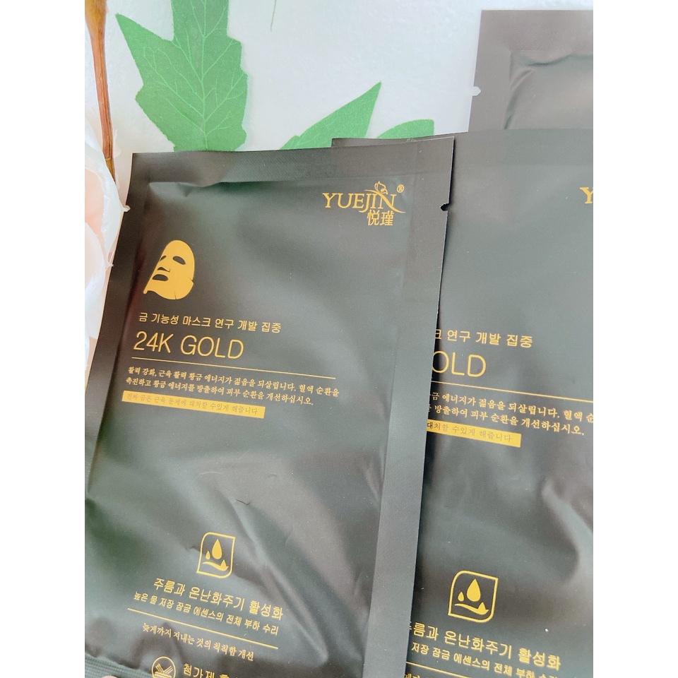 [Sỉ + Lẻ] MẶT NẠ YUEJIN B5 &amp; EGF VÀ GOLD 24K CHUYÊN PHỤC HỒI DA HƯ TỔN, CẤP ẨM - HÀN QUỐC