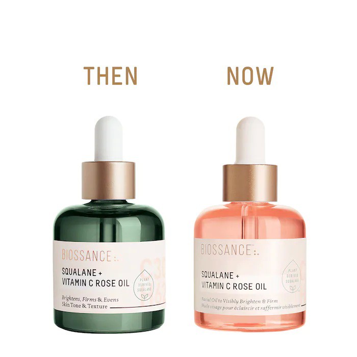BIOSSANCE 🌿 Dầu dưỡng ẩm sáng da hữu cơ Squalane + Vitamin C Rose Oil
