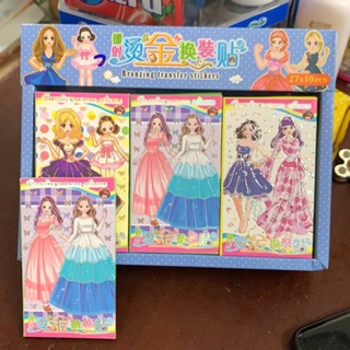 Set 6 tấm sticker dán hình búp bê xinh xắn thời trang
