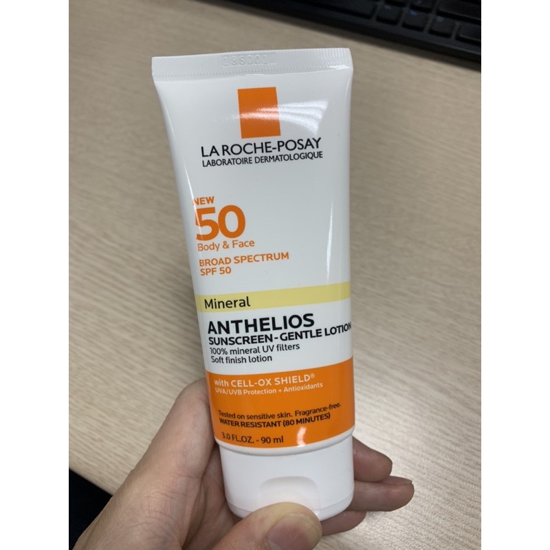 [CHÍNH HÃNG] Kem chống nắng cho Body và da mặt La Roche-Posay Anthelios SUNSCREEN-GENTLE LOTION-90ml Bill US