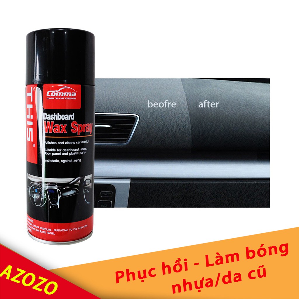 [ Hàng Nhập Xịn ] Dưỡng nhựa nhám - phục hồi nhựa đen  - Làm mới nhựa, ghế da Dashboar Waxing THIS Đức - AZOZO