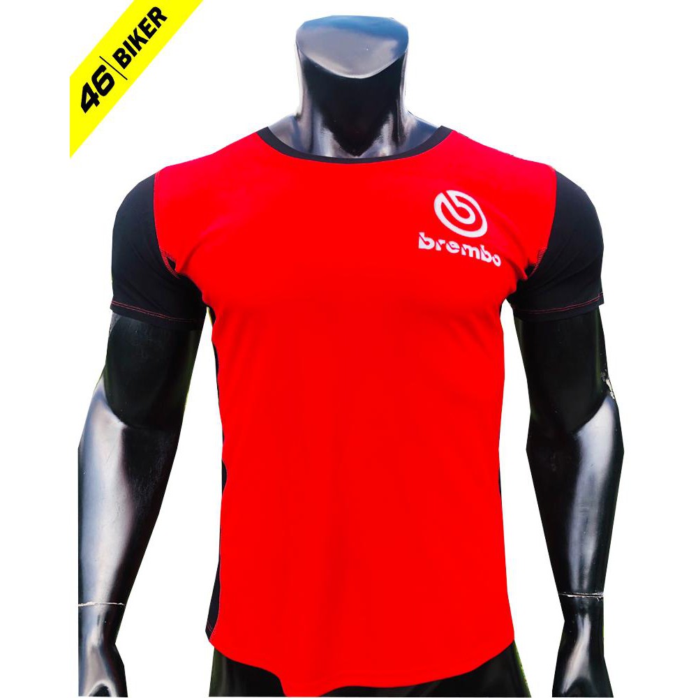 Áo thun cotton in tem Brembo