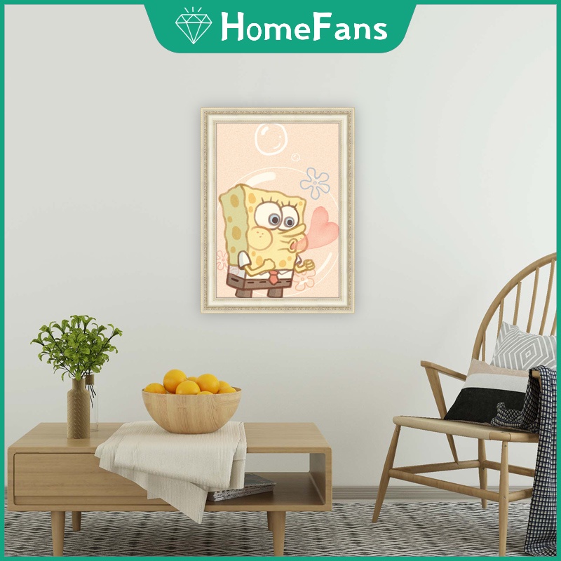 Bộ Tranh Đính Đá 5D Họa Tiết Hoạt Hình Chú Chó Dễ Thương Độc Đáo DIY 30x40cm/40x50cm