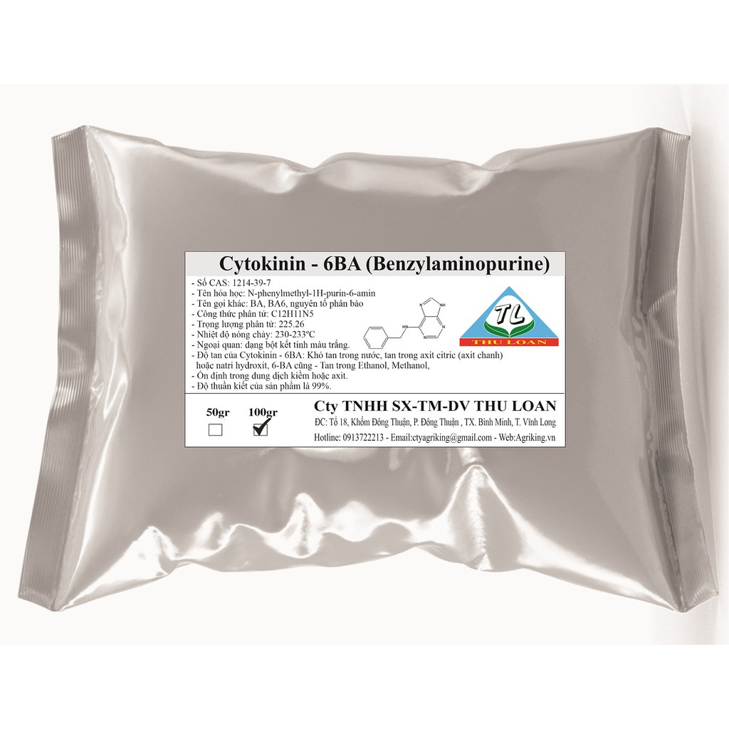 Cytokinin - 6BA 99% (Siêu kích chồi, bật búp) Gói 100gr