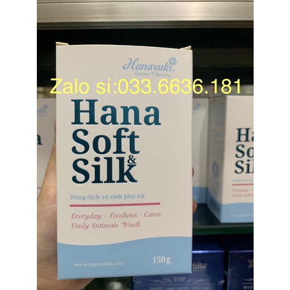 [CHÍNH HÃNG 100%] DUNG DỊCH VỆ SINH  HANA SOFT SILK