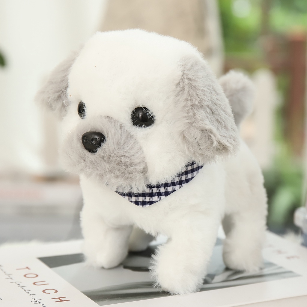 Thú nhồi bông, Chó bông biết đi biết sủa, Đồ chơi chó bông đáng yêu cho bé, Chó nhồi bông biết đi cực xinh cho trẻ em