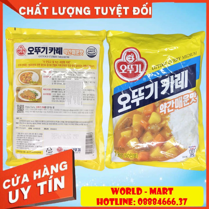 1Kg Bột cà ri chính hãng Hàn Quốc