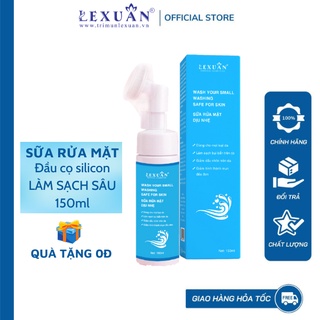 Sữa Rửa Mặt Đầu Cọ Tạo Bọt Lê Xuân Cosmetic - Sữa rửa mặt Lê Xuân chính hãng dành cho da dầu mụn da nhạy cảm