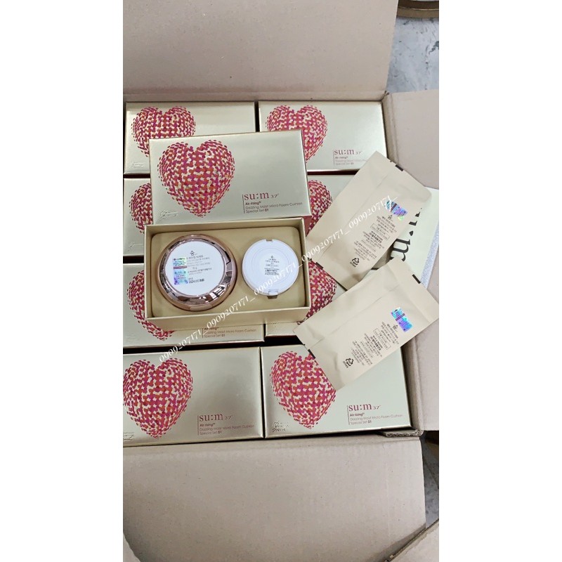 [HÀNG CÔNG TY BAO CHECK TEM CHÍNH HÃNG] PHẤN NƯỚC SUM CHO DA THƯỜNG DA KHÔ CUSHION DAZZLING MOIST MICRO FOAM CUSHION 01